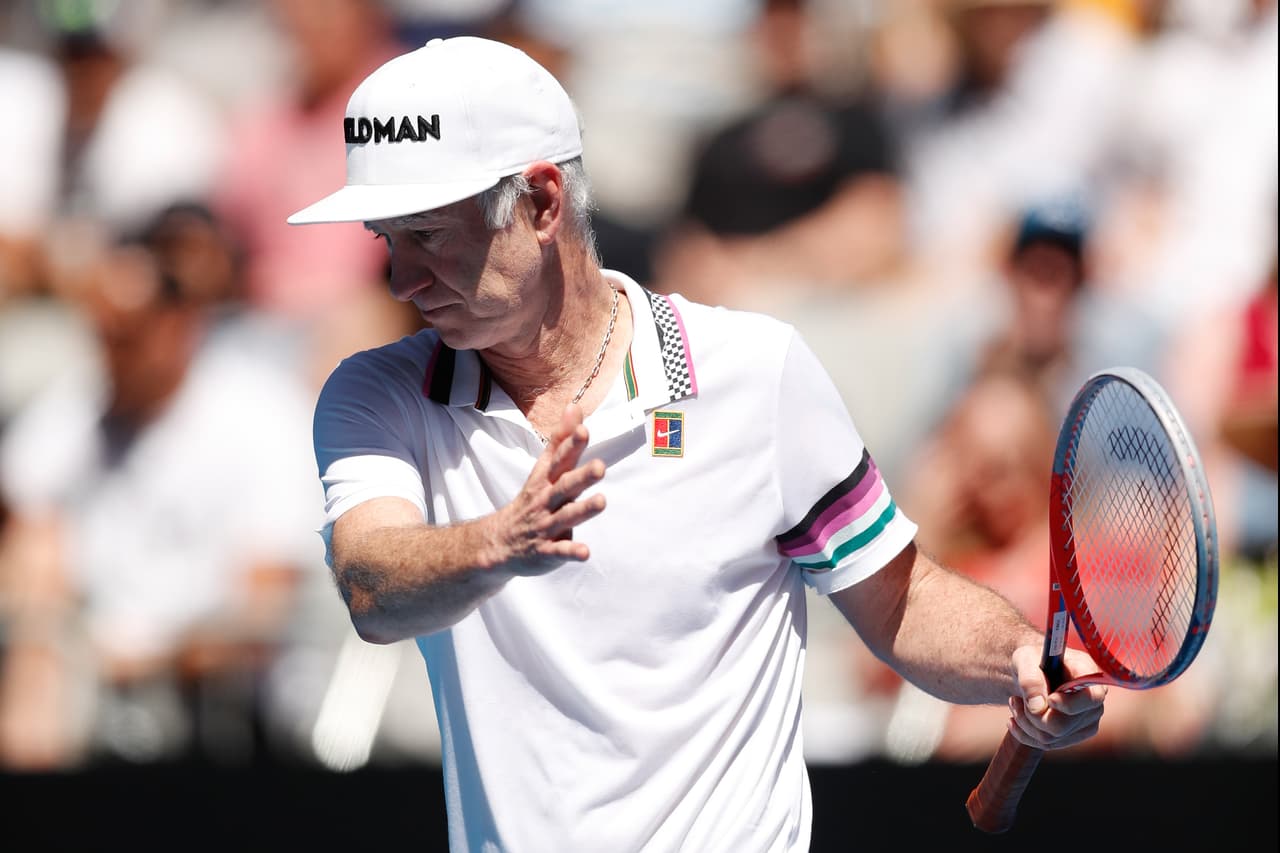 McEnroe es una leyenda del tenis recordado por su personalidad explosiva, algo en lo que no ha cambiado.