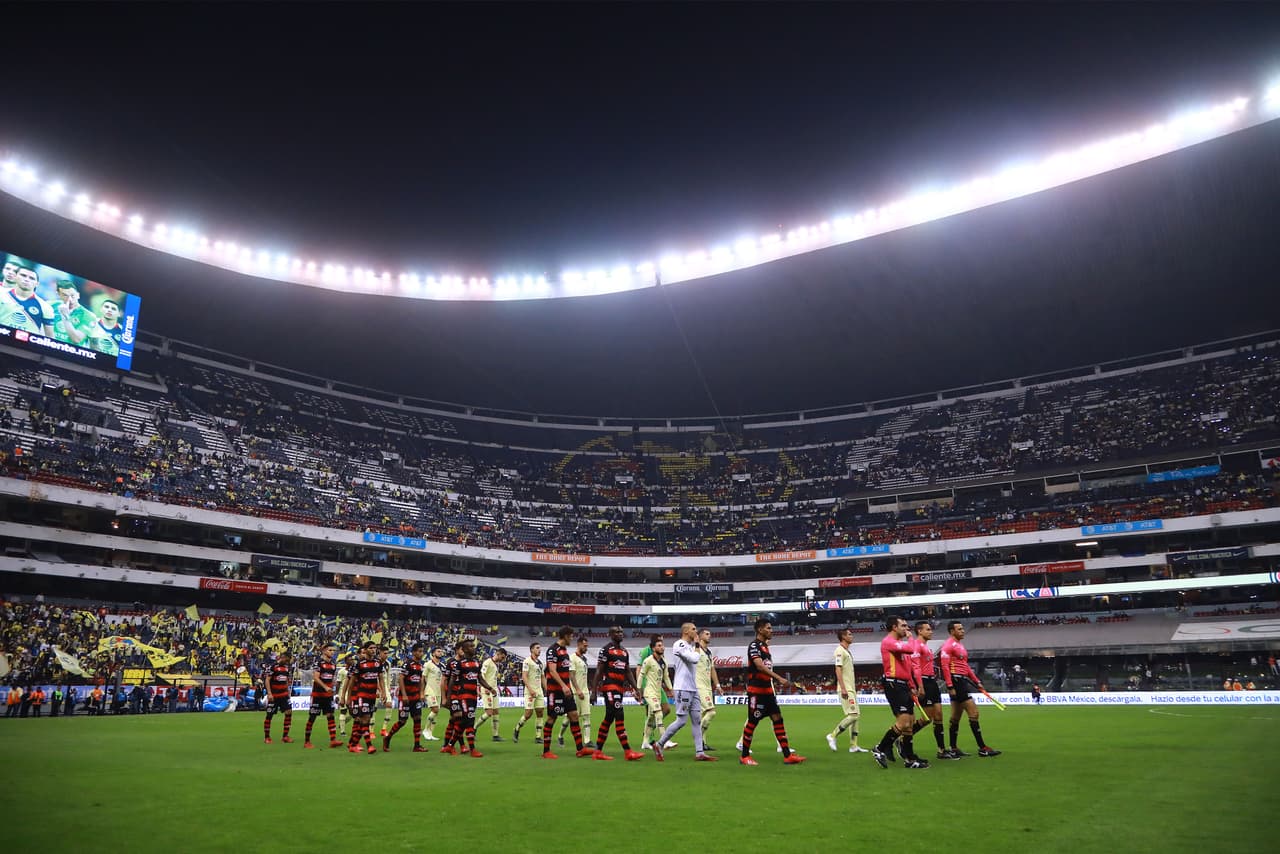 Ciudad de México, 2 de abril de 2019. , durante el juego de semifinales del torneo Clausura 2019 de la Copa MX, entre las Aguilas del América y Xolos de Tijuana, celebrado en el estadio Azteca. Foto: Imago7/Eloisa Sánchez