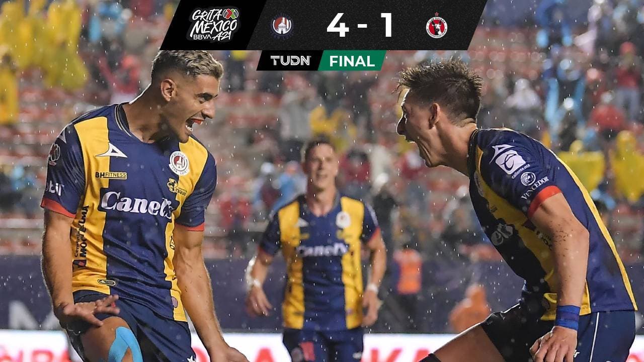 Con un 'hat-trick' perfecto, San Luis receta lluvia de goles a Xolos