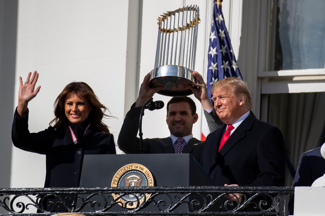 El equipo campeón de la Serie Mundial fue reconocido por Donald Trump en la Casa Blanca.