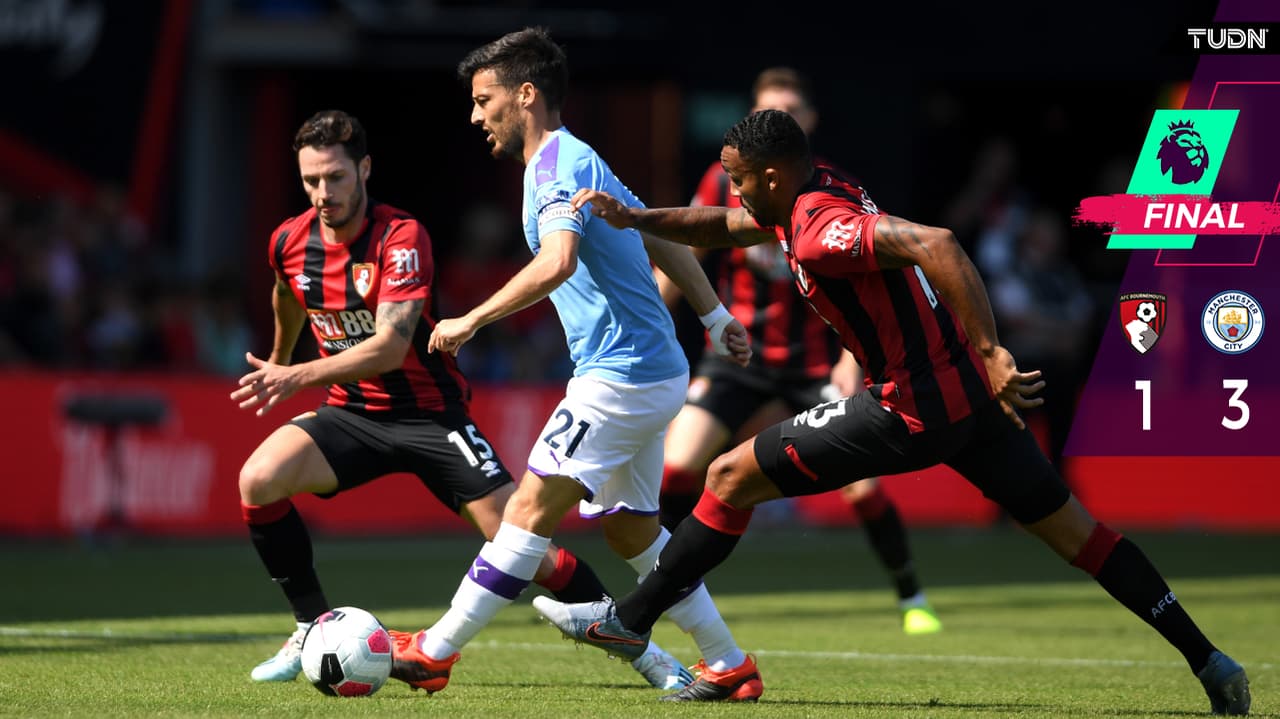 Manchester City superó al Bournemouth en la Premier League.