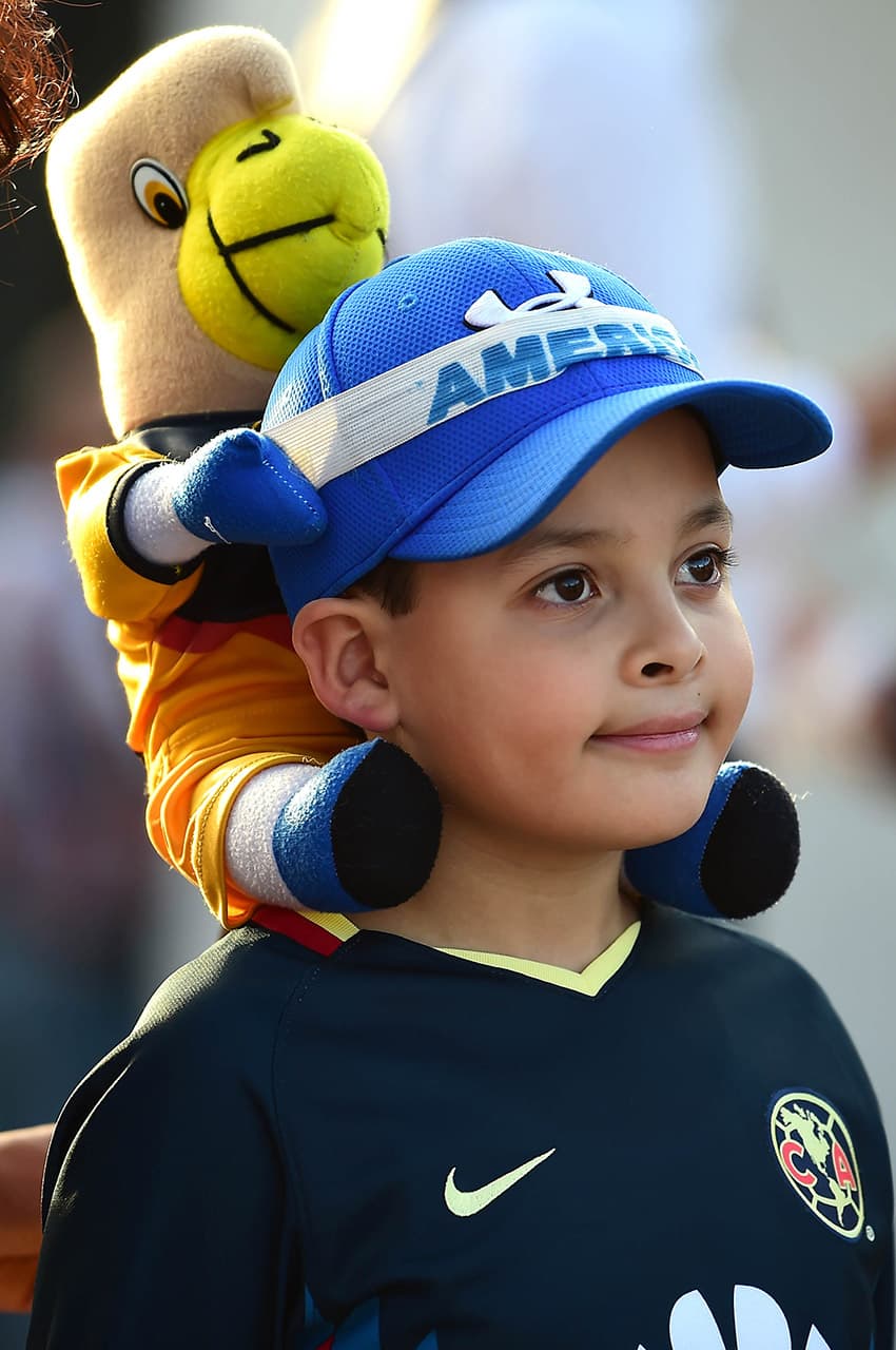 Los niños americanistas también hicieron presencia en Querétaro.