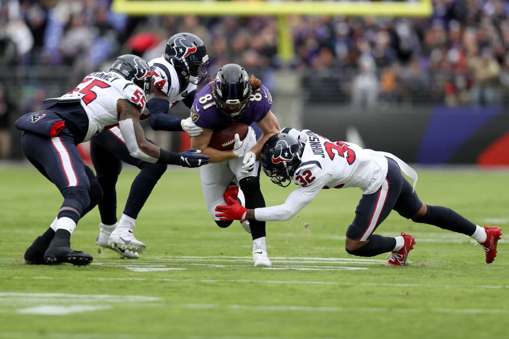 Baltimore vence sin problemas a los Houston Texans en un partido donde siempre tuvieron el control del juego.