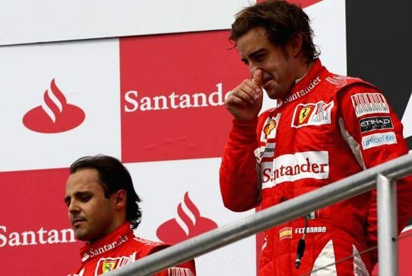 Alonso quedó en 5to. puesto de la clasificación y dejó claro quién es el primer piloto de la Ferrari.