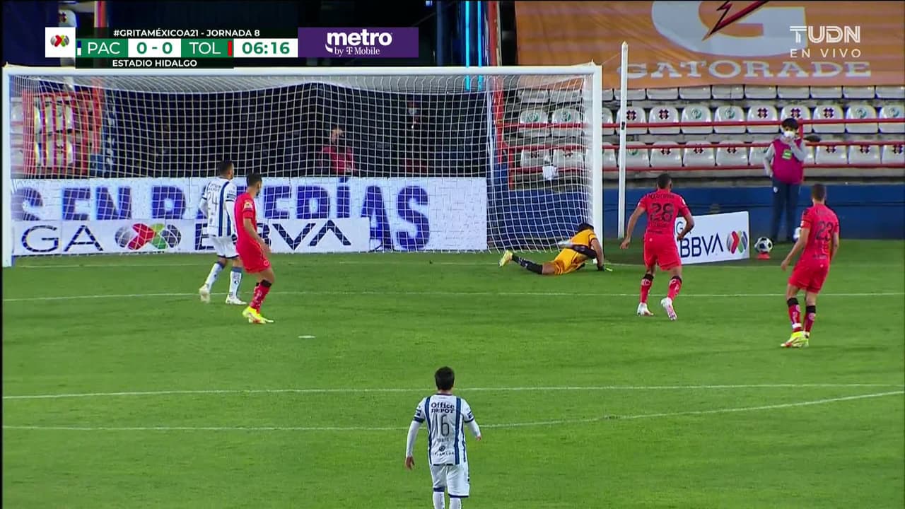 ¡TIRO ATAJADO! disparo por Nicolás Ibáñez.