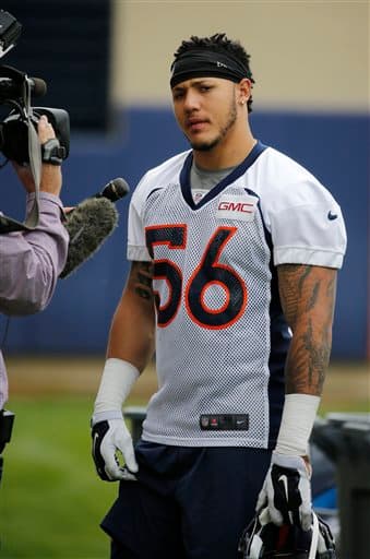 El novato OLB Shane Ray egresado de Missouri (AP-NFL).