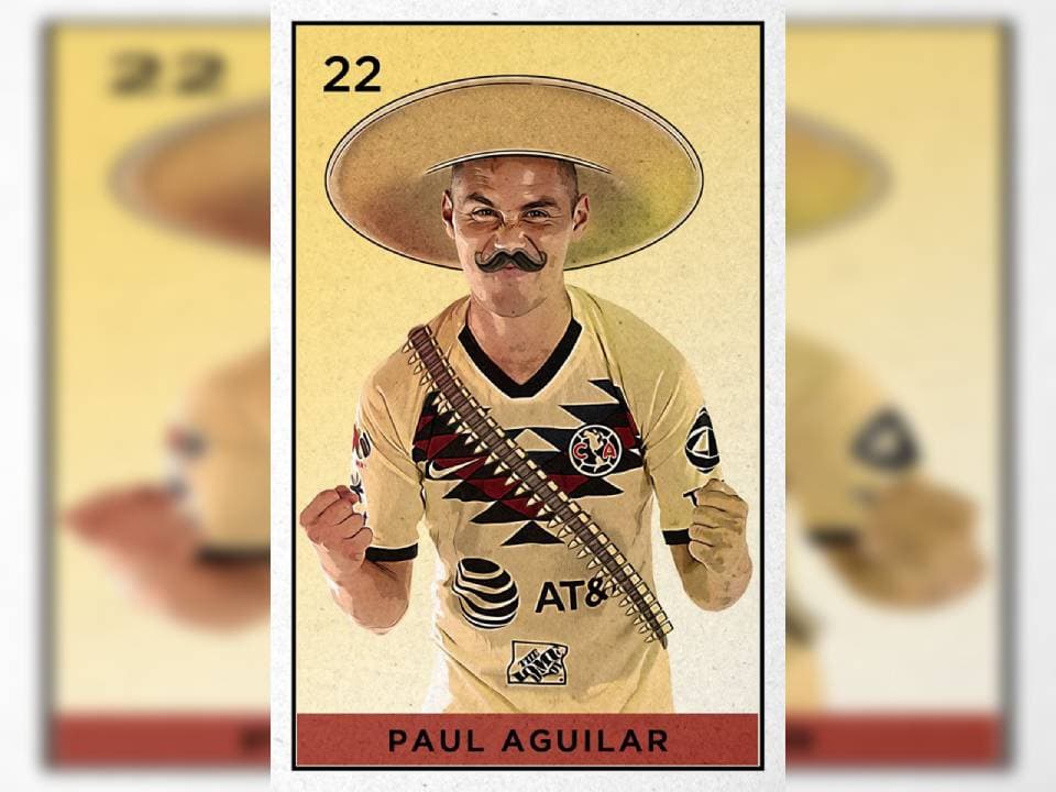 Los jugadores americanistas al estilo de la Revolución Mexicana para conmemorar el 20 de noviembre.