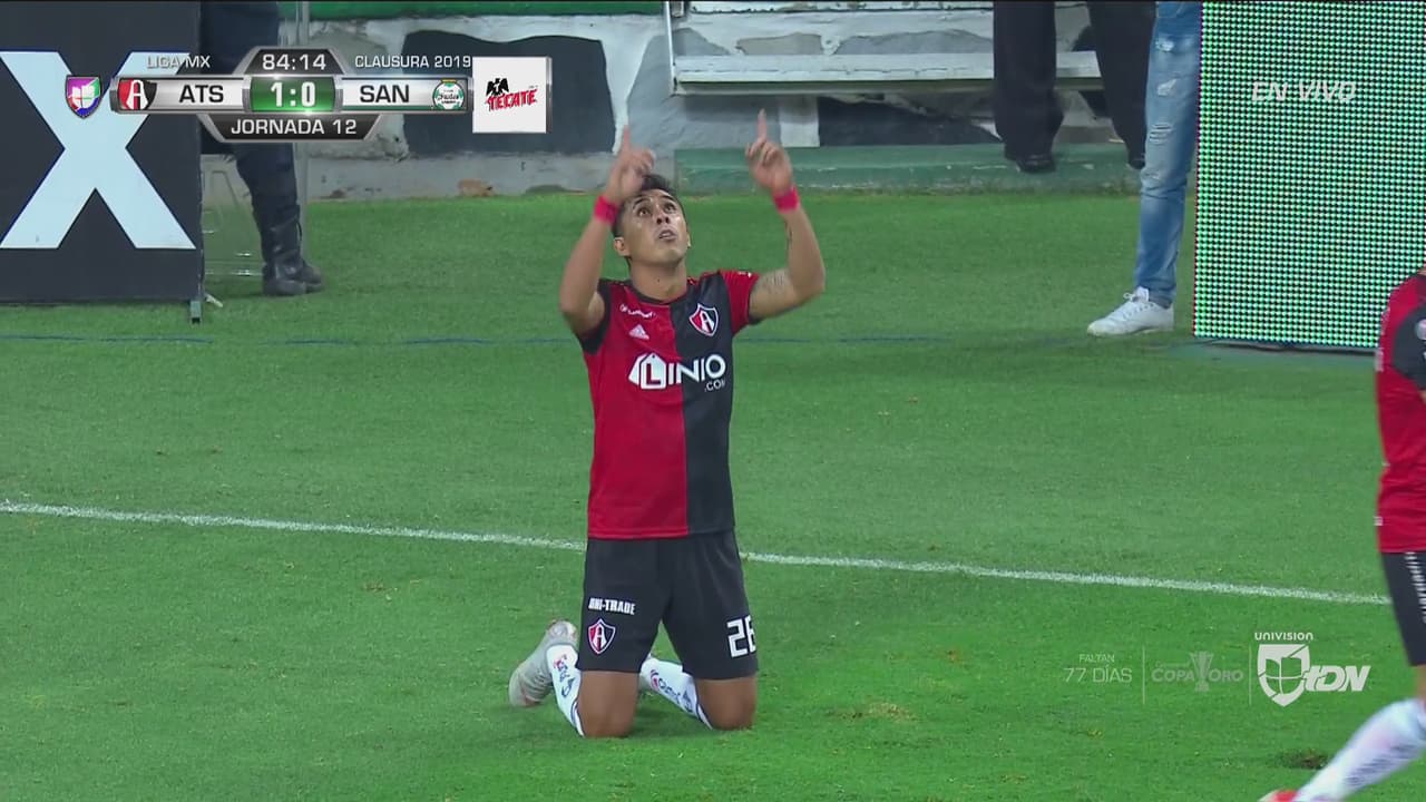 ¡A lo Atlas! Los Zorros madrugaron a Santos e Isijara puso el 1-0