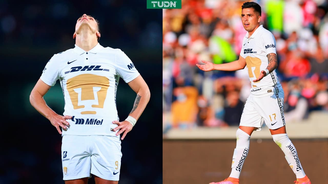 Pumas informa: Juan Dinenno y Leonel López bajas ante Chivas