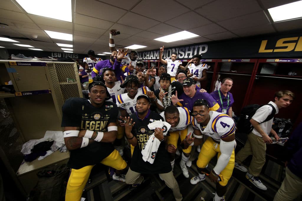 Así fue la celebración de LSU tras coronarse campeón de la NCAA sobre Clemson, con una actuación destacada de Joe Burrow.