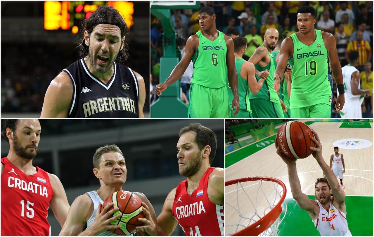 Brasil quedó fuera del básquetbol por el triunfo de España sobre Argentina