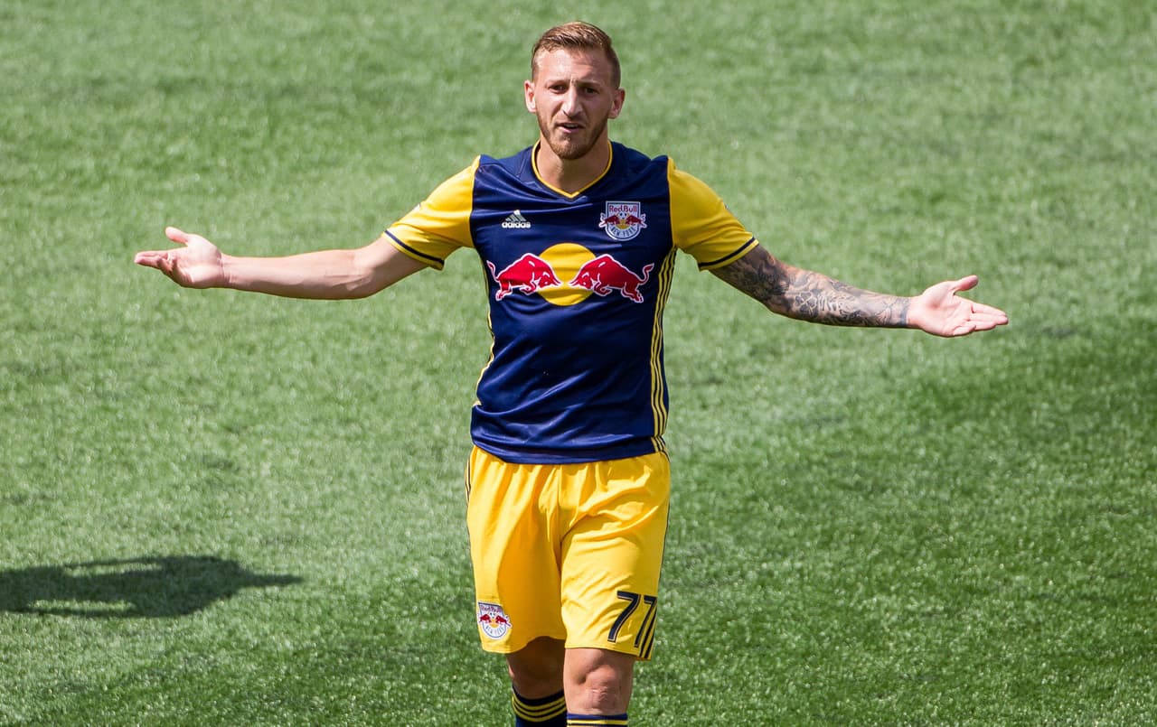 Tras el 5-1 frente a San Jose y el 3-0 contra Minesota, el austríaco Daniel Royer se está descubriendo como un goleador prolífico para los Red Bulls. (USA Today Images)