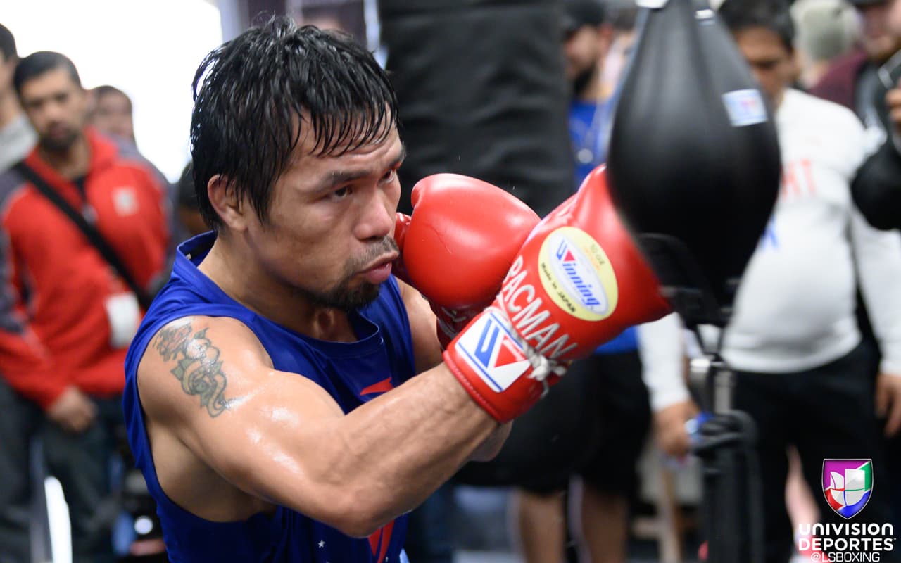 Manny Pacquiao y Adrien Broner se enfrentarán el sábado 19 de enero en el MGM Grand de Las Vegas por la faja AMB wélter del filipino.