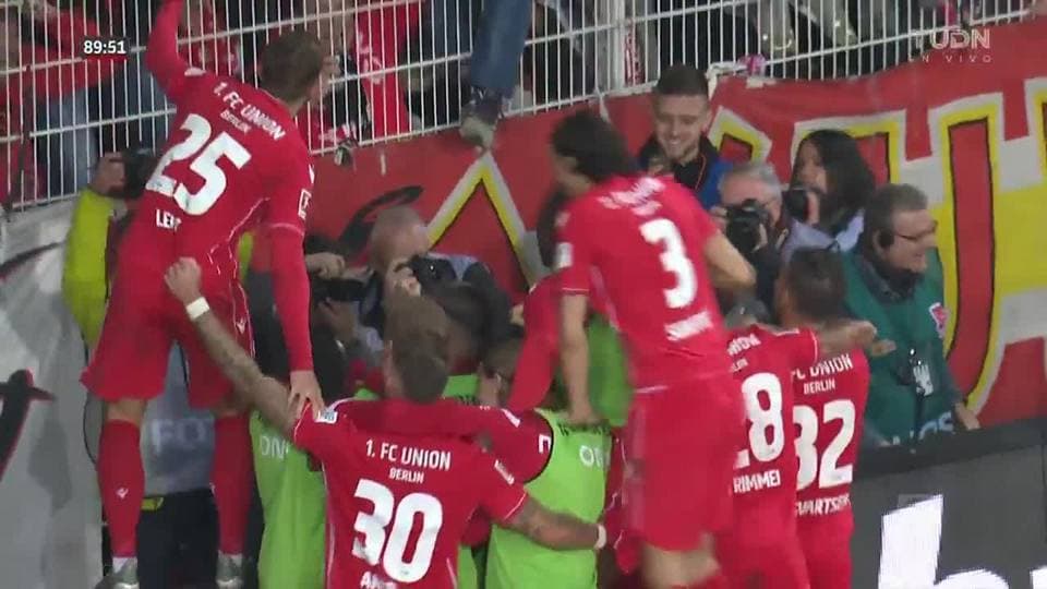 ¡GOOOL! Sebastian Polter anota para 1. FC Union Berlin