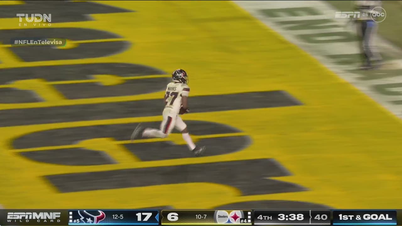 ¡Se acabó! Woody Marks logra touchdown para que Texans avance
