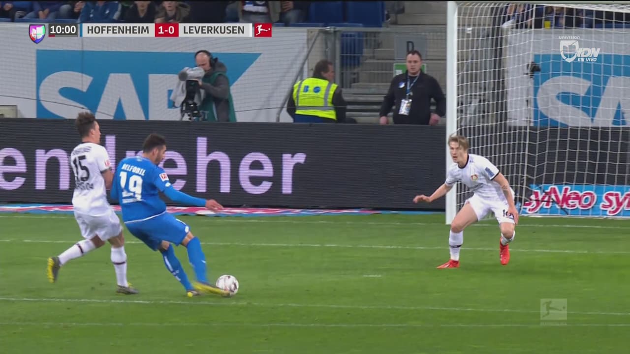 ¡A puro vértigo! Contragolpe letal y el Hoffenheim ya le gana al Leverkusen