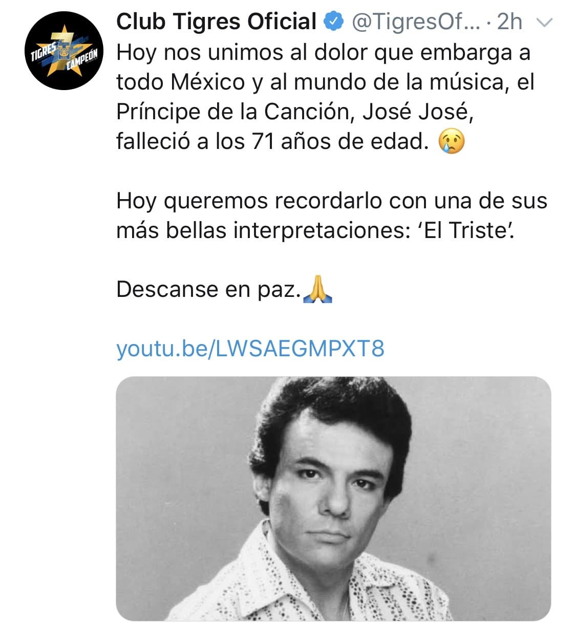 Diferentes clubes alrededor del mundo dieron su último adiós al príncipe de la canción.