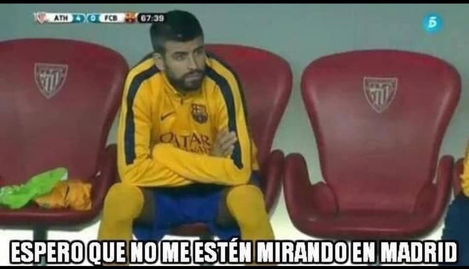 Tras el triunfo del Athletic Club en la Supercopa de España, los memes se mofaron del Barcelona y de la expulsión de Piqué.