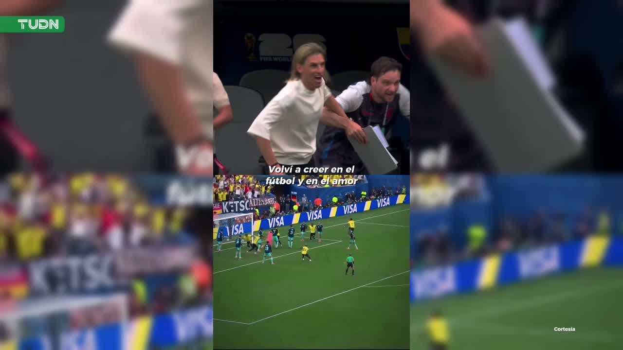 Andrés Beccacece y su festejo ante Alemania que se hace viral