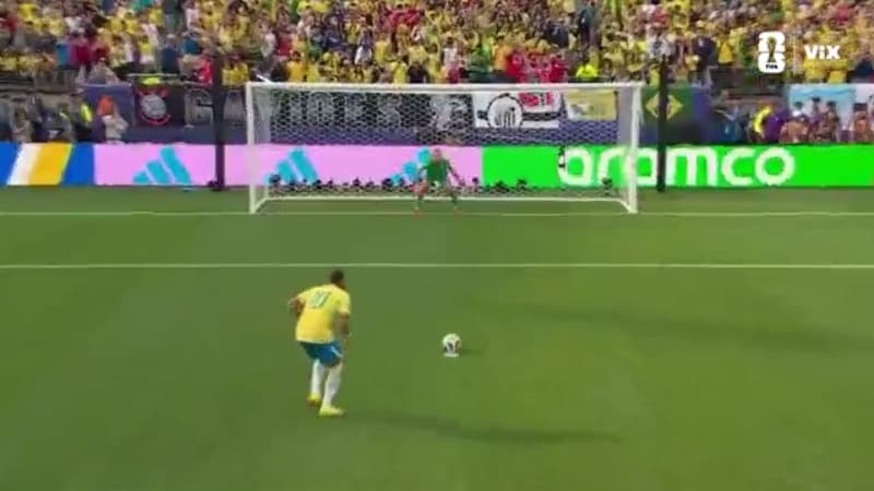 ¡Gol de Neymar! Brasil descuenta desde los once pasos