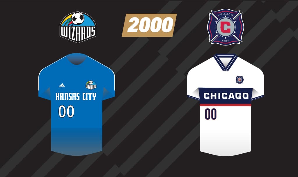 En su segunda final de MLS Cup, Chicago Fire vistió de blanco, pero no le resultó como con el rojo del ’98 y cayó ante el azul del Kansas City Wizards (hoy Sporting KC).