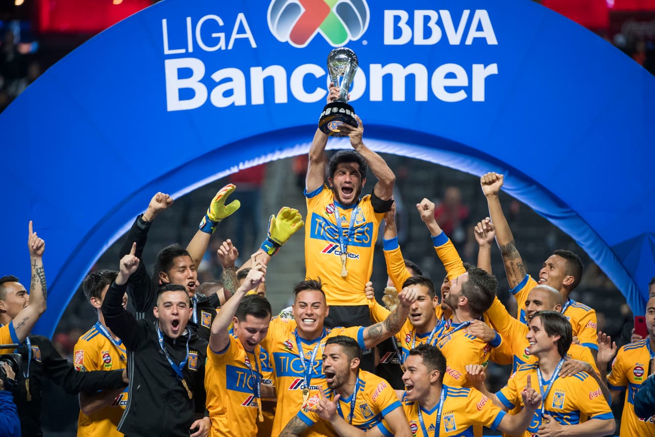 El actual campeón, Tigres, parece tener una baja confirmada y es el retiro del argentino naturalizado mexicano Damián Álvarez (centro) a sus 38 años. El volante se despidió con título.
