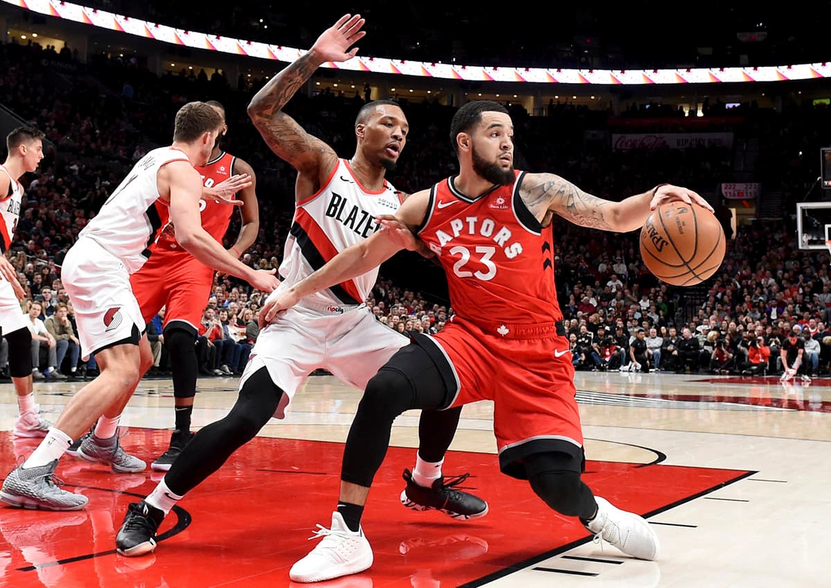 En otro duelazo, el líder de la Conferencia Este, Toronto Raptors, sucumbió en su visita a los Portland Trail Blazers por 128-122.