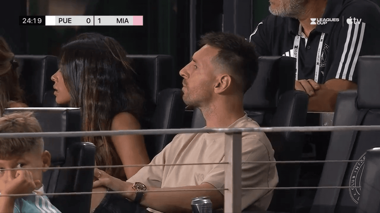 Messi hace acto de presencia en el Inter Miami vs. Puebla de Leagues Cup