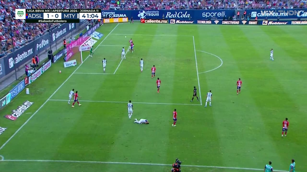 ¡Gol del Atlético San Luis! Chávez abre el marcador