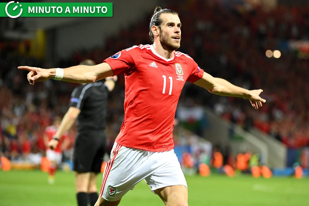 Gareth Bale marcó el tercero de Gales y ya es el goleador de la Euro.