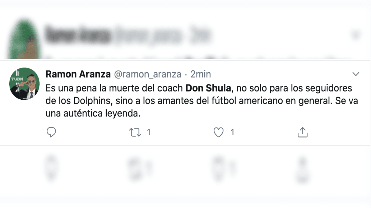 Inesperado fallecimiento de Don Shula conmociona al deporte y así reaccionan en redes sociales.