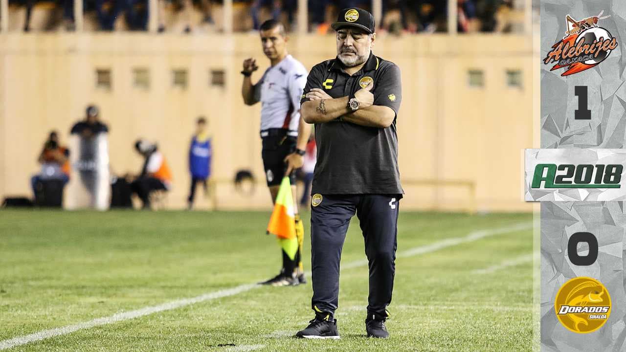 Dorados de Maradona sufren su primera derrota ante Alebrijes