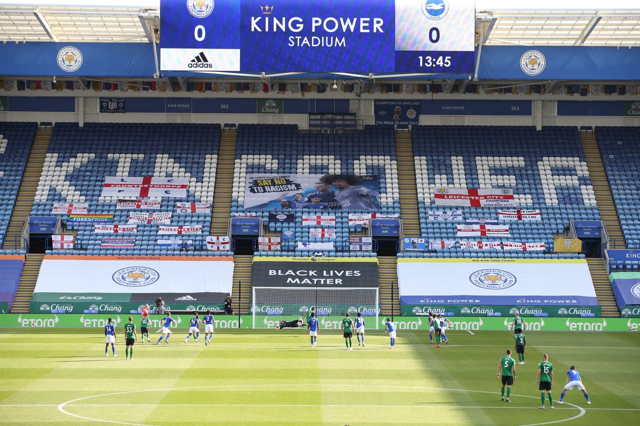 El Leicester no logra imponer su localía y termina repartiendo puntos frente al Brighton & Hove Albion.