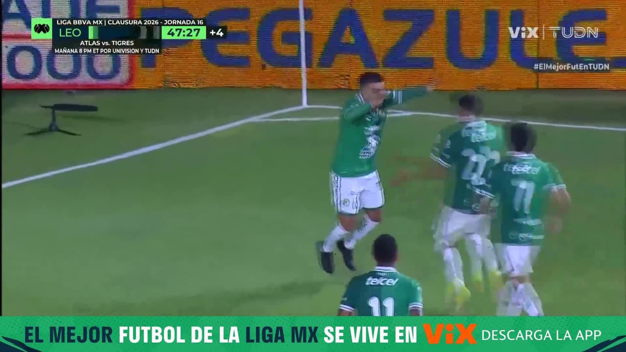 ¡Golazo enfermo de León! Nene Beltrán desde fuera del área pone el empate
