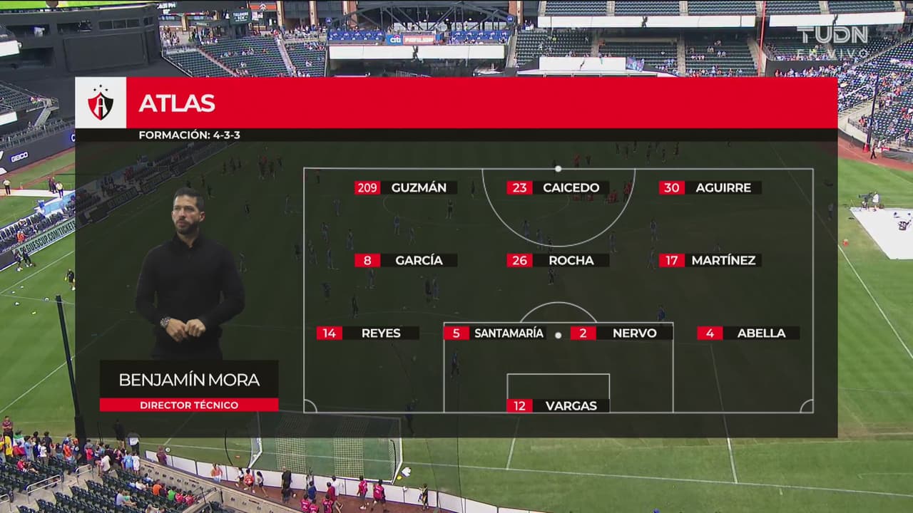 Con bajas importantes, así se presenta Atlas ante NY City en Leagues Cup