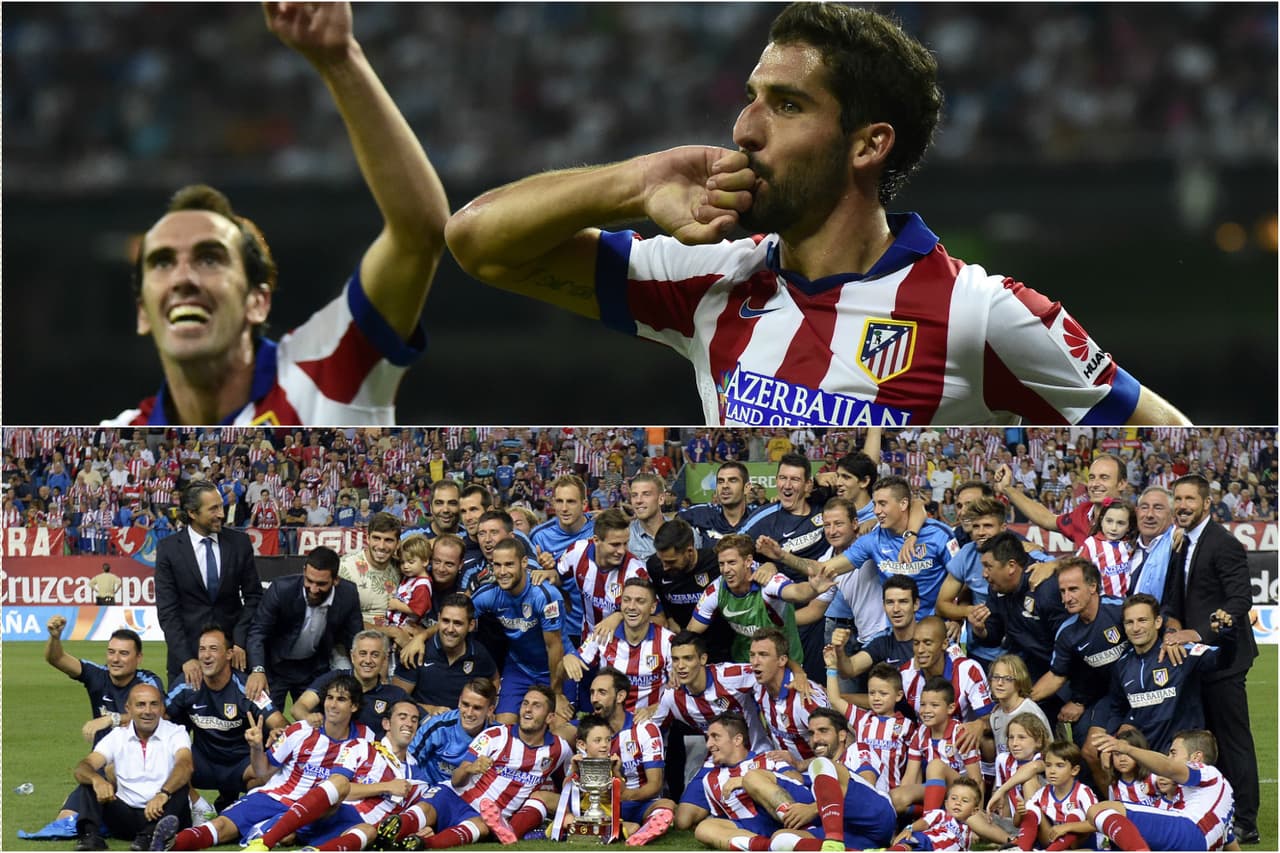 Pero la venganza del ‘Aleti’ no tardó en llegar, pues se desquitaron rápidamente llevándose la Supercopa de España 2014 a costa del Madrid con global de 2-1 logrando la victoria 1-0 en el duelo de ida del Calderón para confirmarlo con empate a un gol en el inmueble de Chamartín.