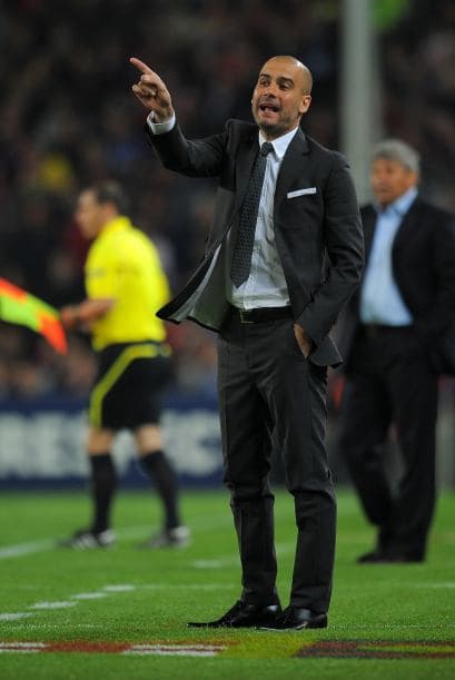 Josep Guardiola, que de cara a este partido se veía temeroso, no paraba de dar instrucciones.