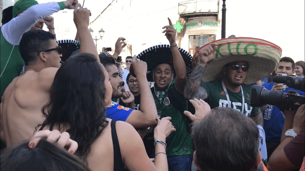 En el estadio Luzhnikí se esperan a miles de aficionados mexicanos para el juego ante Alemania.