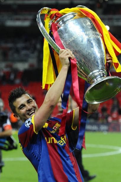 DAVID VILLA | El asturiano fue campeón de la Champions en 2010-11 con el FC Barcelona y subcampeón con el Atlético Madrid en 2013-14. Hoy en día es el capitán del New York City FC.