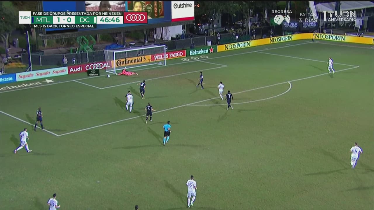 ¡Entró motivado D.C United! Yamil Asad asusta al Montreal Impact
