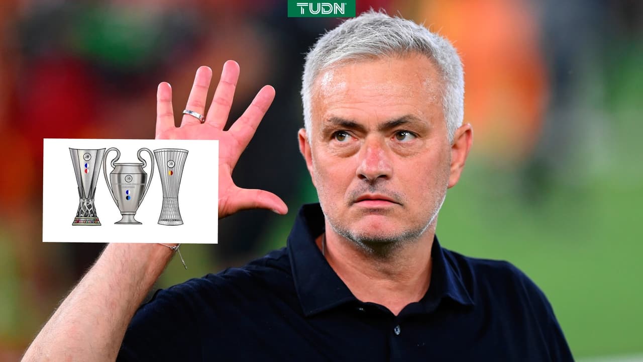 José Mourinho presume tatuaje que representa sus cinco copas europeas