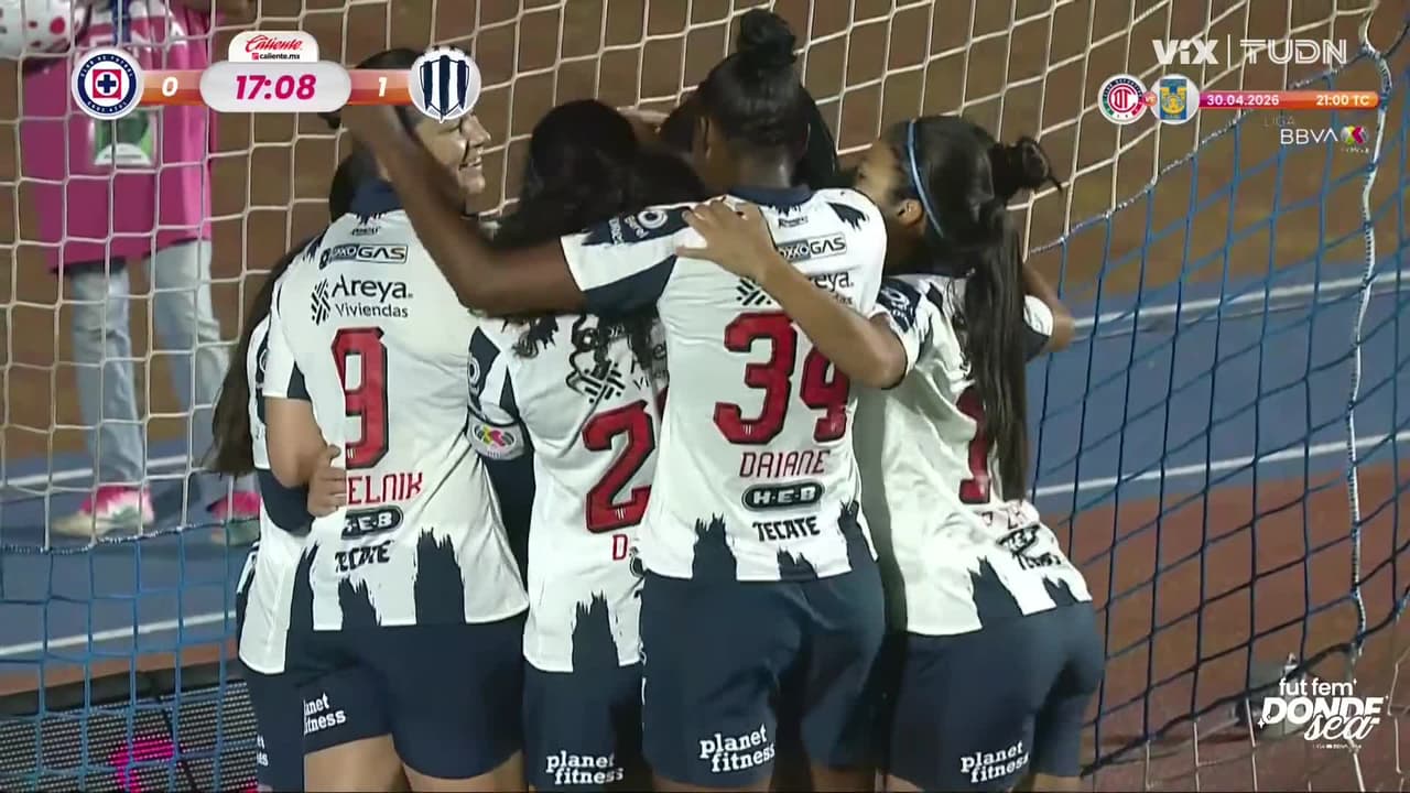 ¡Gol de Rayadas! Valeria del Campo aparece y cierra la pinza para el 0-1