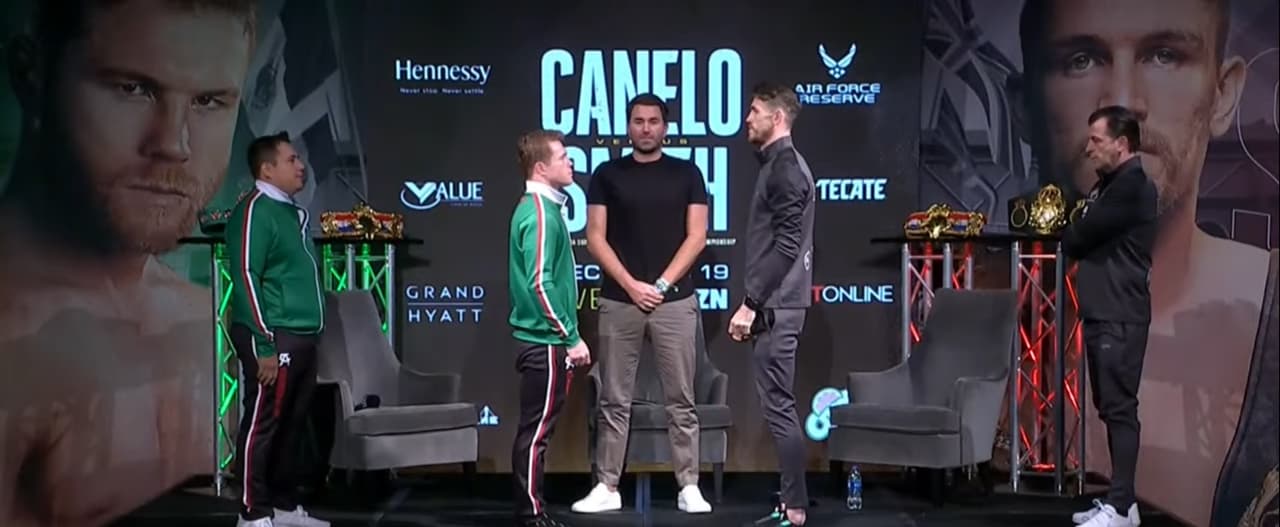 Canelo: "Hablar aquí no tiene caso, mejor cuando suene la campana"