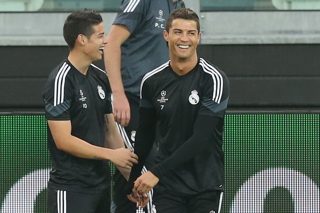 Cristiano Ronaldo y James Rodríguez