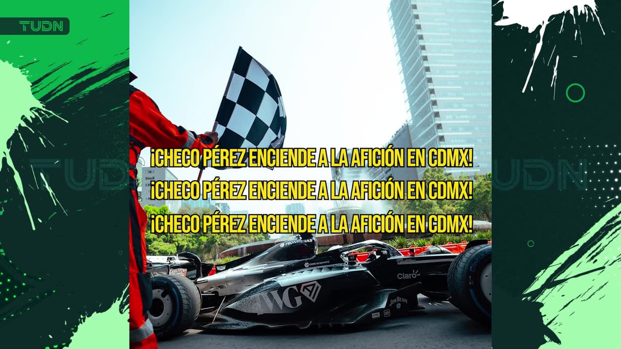 ¡Checo Pérez mantiene ritmo y da espectáculo a la gente en CDMX!