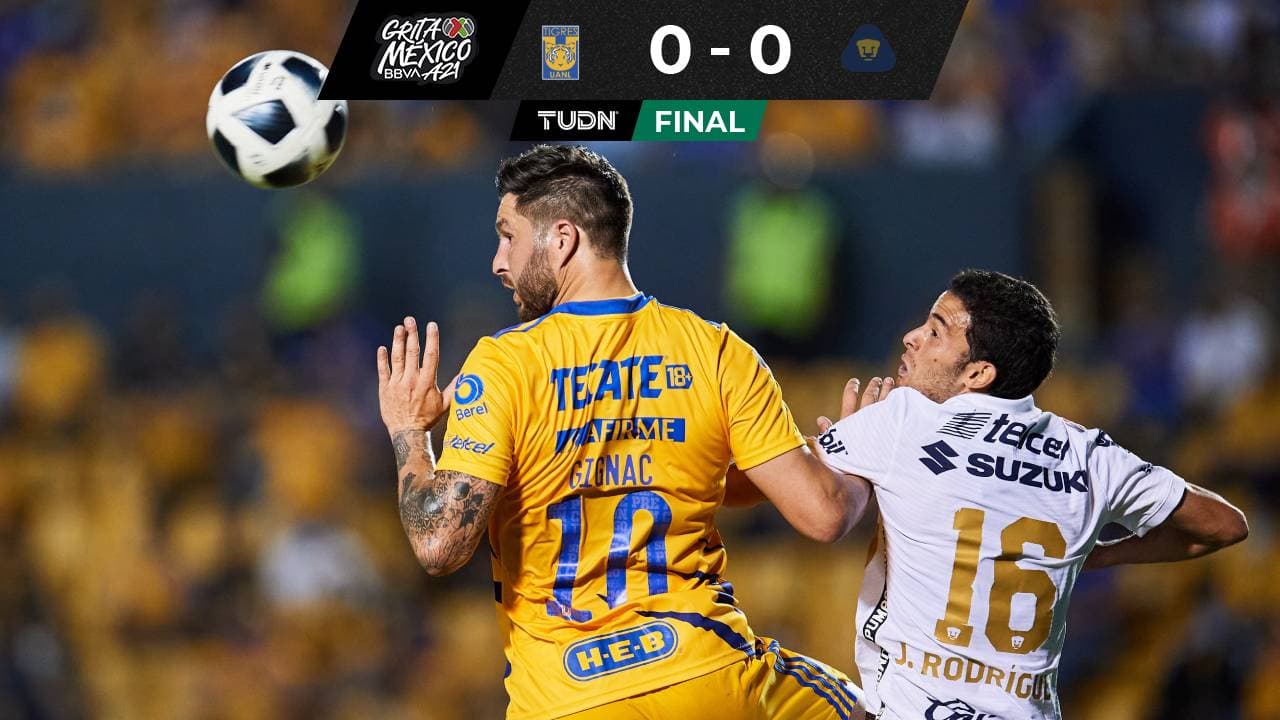 Tigres 0-0 Pumas, Liga BBVA MX