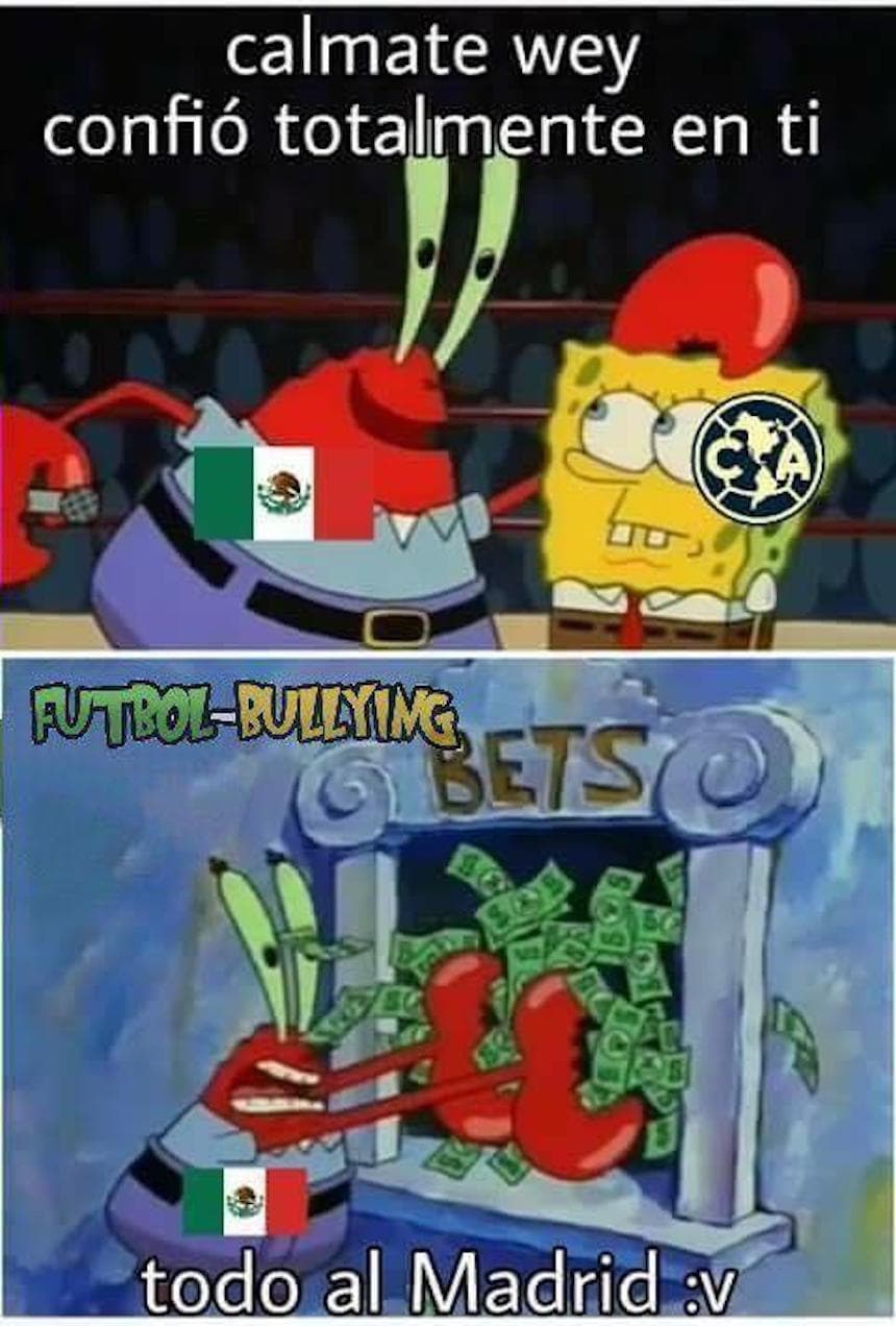 Los memes no perdonaron al América y su derrota ante Real Madrid