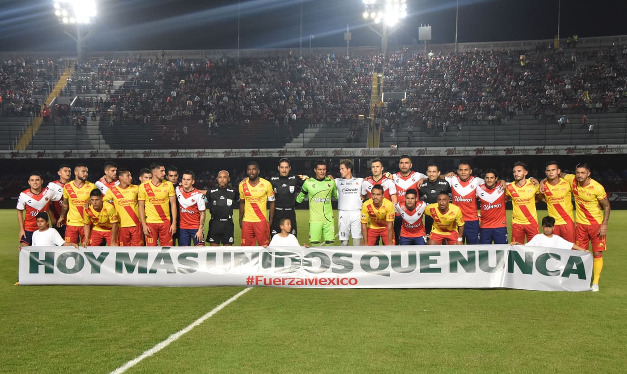 Muestras de apoyo en la Liga MX: Veracruz 2-1 Morelia