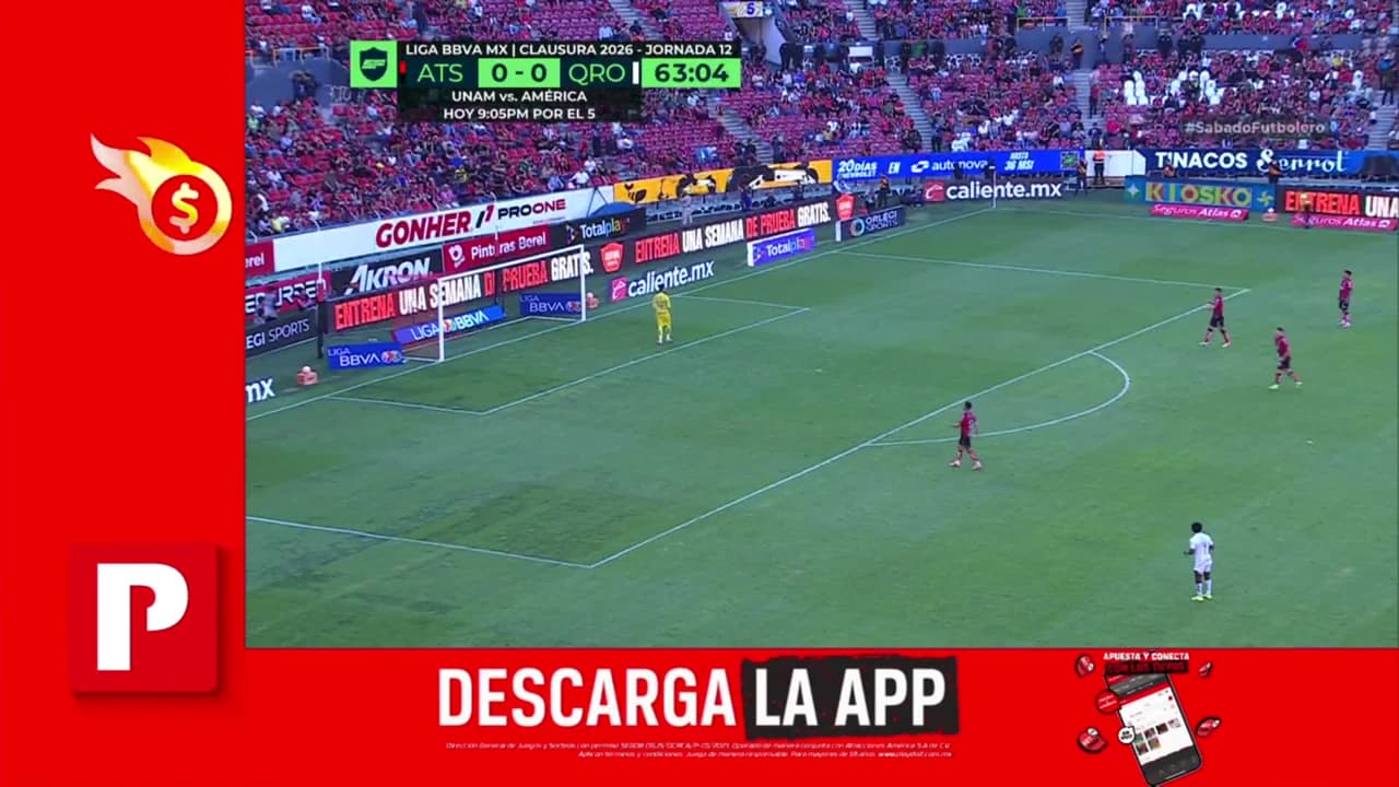 ¡TIRO ATAJADO! disparo por Víctor Ríos.