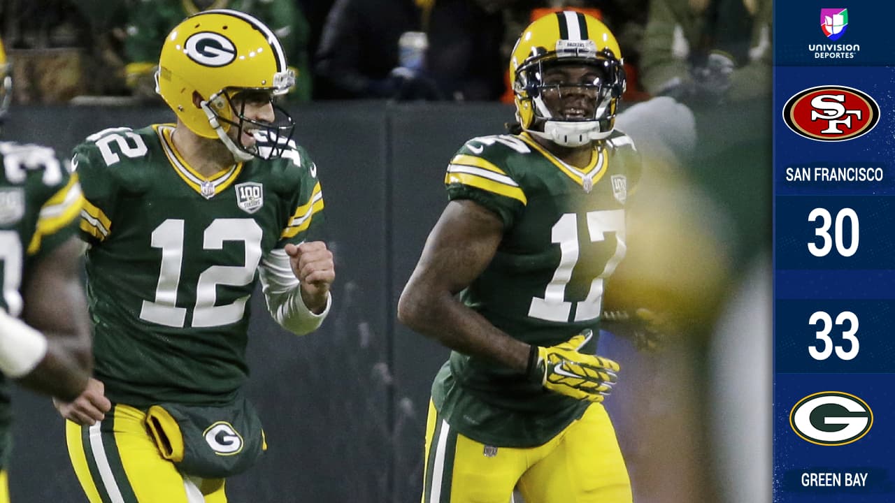 ¡Rodgers lo vuelve a hacer! Green Bay remontó a San Francisco en los últimos dos minutos